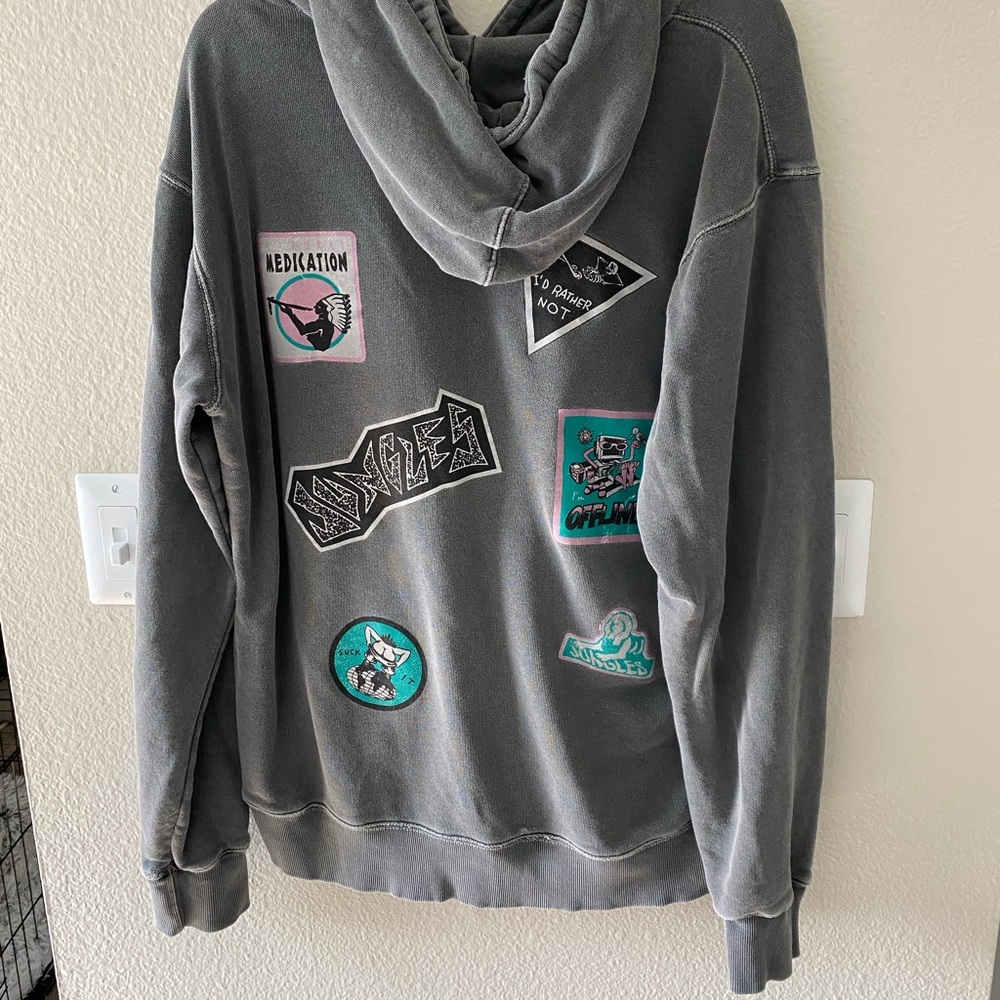 Washed graphic hoodie Jungles